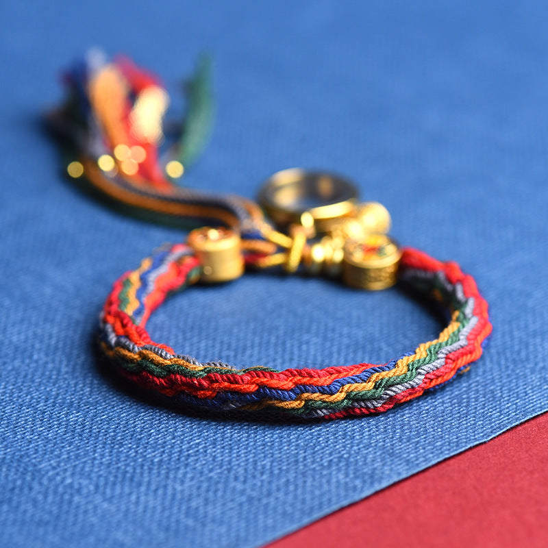 Artistic Ethnic Woven Tibetan Style Handmade Knot Bracelet