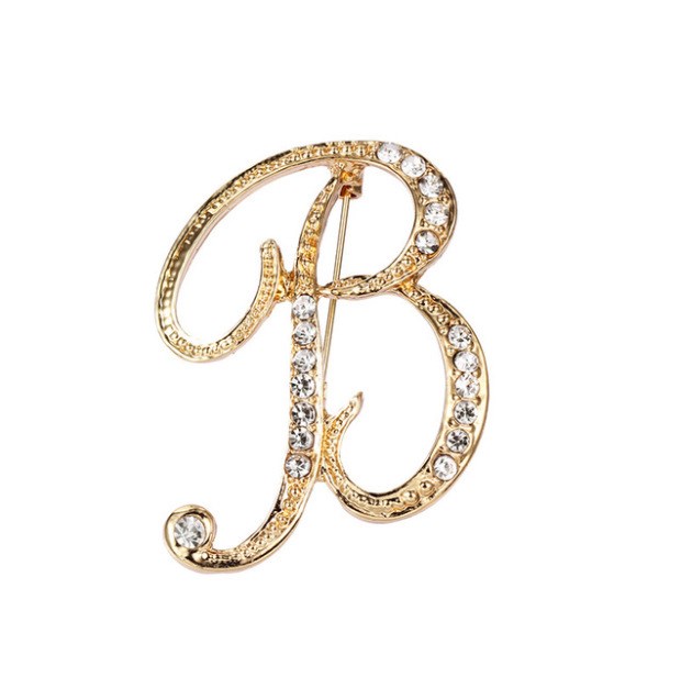 Mode Kleidung Accessoires 26 englische Alphabet Broschen