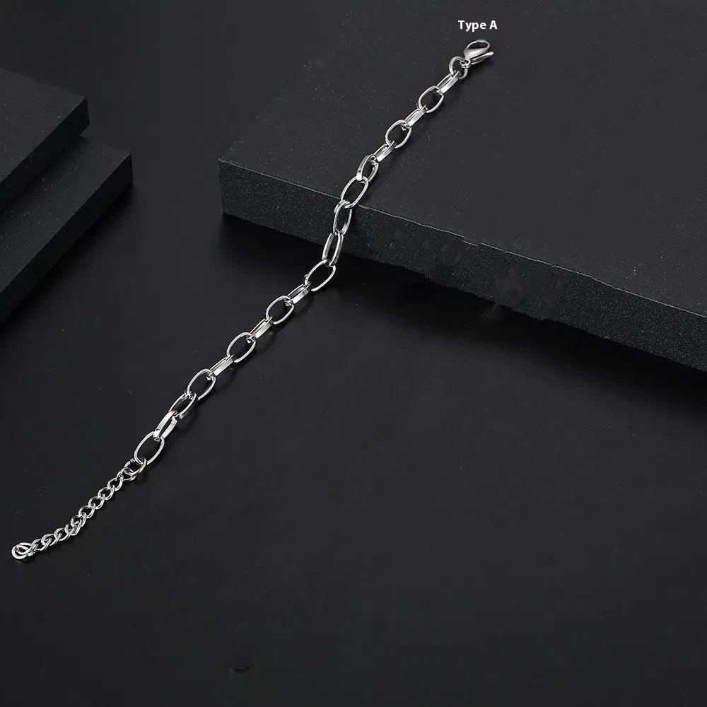 Stainless Steel Chain Special-shaped Chain Hip Hop Men's Bracelet