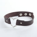 Punk leather necklace