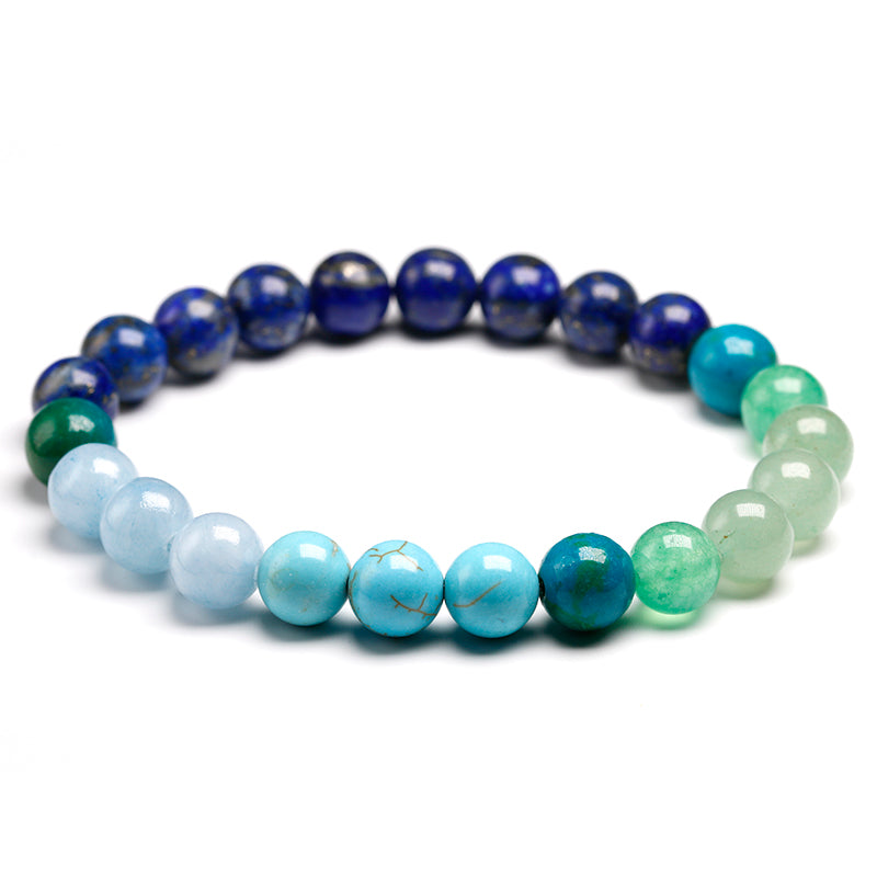 Edelstein 8MM108 Schmuckset Lapislazuli-Schmuck