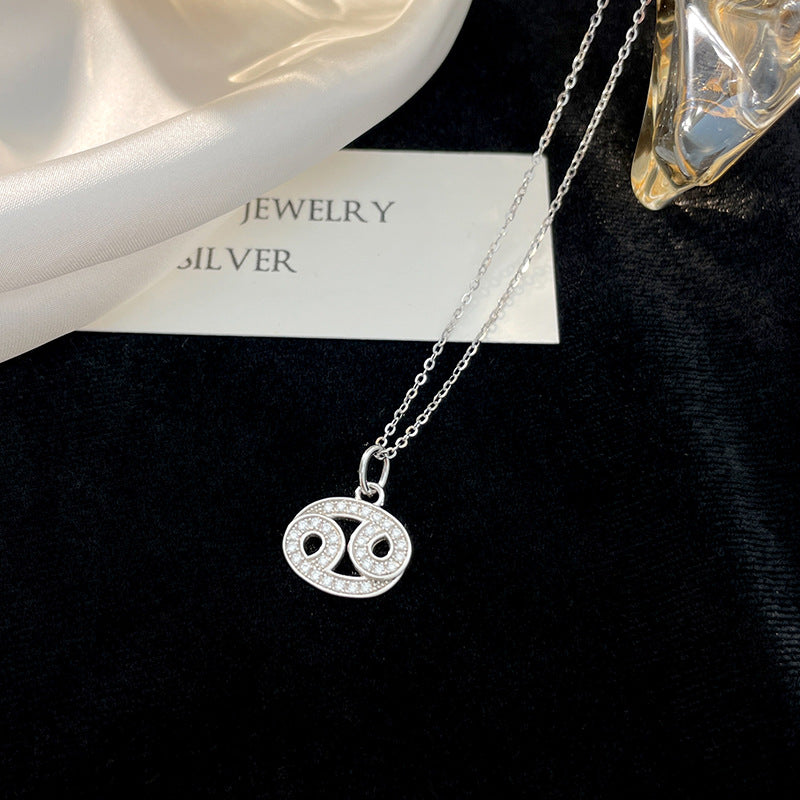 Sternzeichen 925 Sterling Silber Halskette für Damen