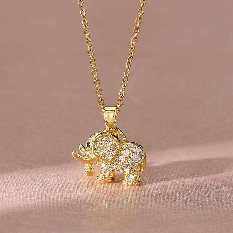 Fashion Elephant Pendant Necklace For Women