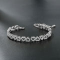 Hochwertiges Diamantarmband für Mädchen mit herzförmigem Vollbesatz