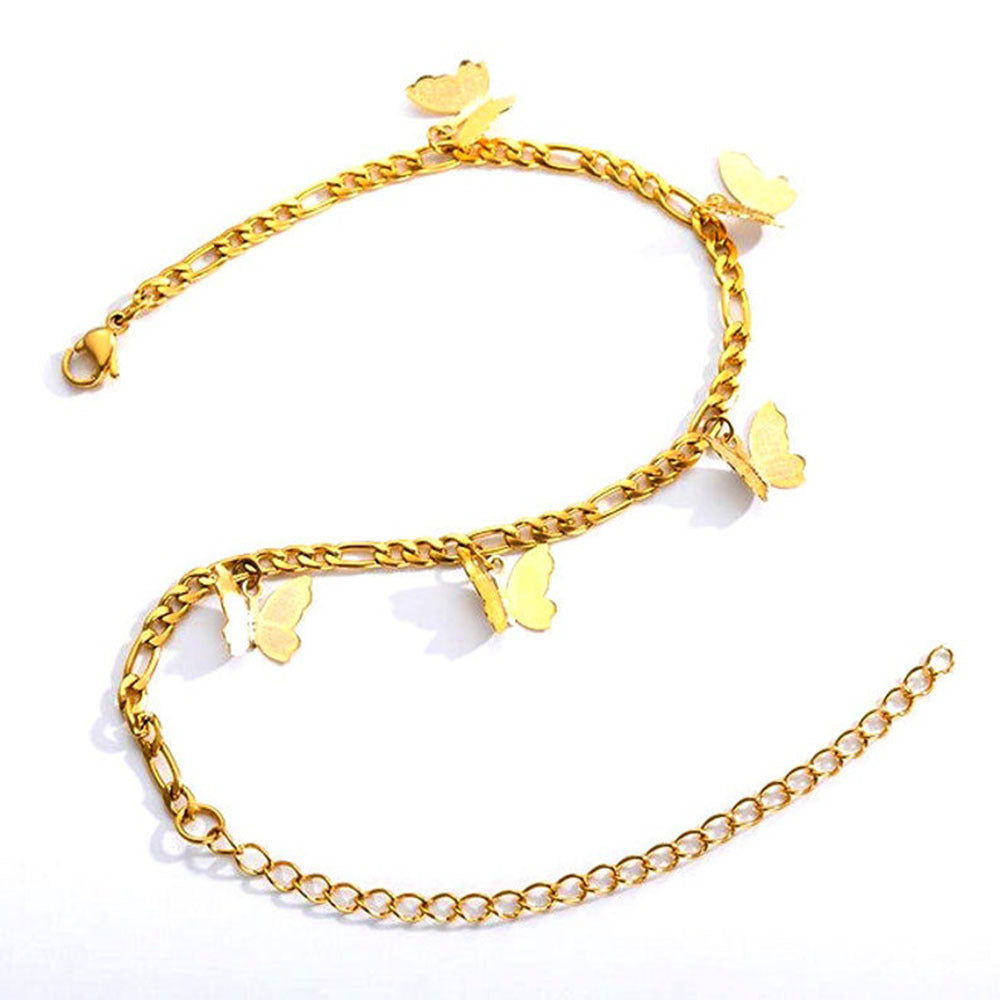 Tobillera Sencilla con Colgante de Mariposa