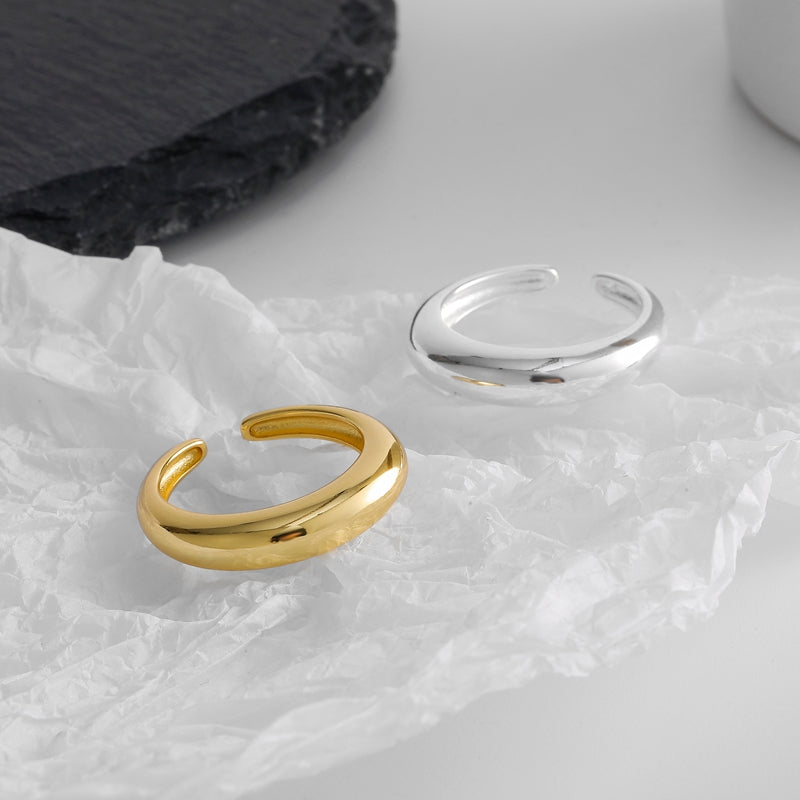Mode Halbmondring Ring Persönlichkeit Trendring