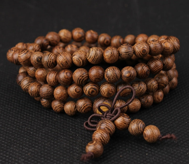 Pulsera de madera Shun Wenji, pulsera de madera de frijol Cliff, pulsera de pareja, joyería para hombres y mujeres, pulseras de 108 cuentas