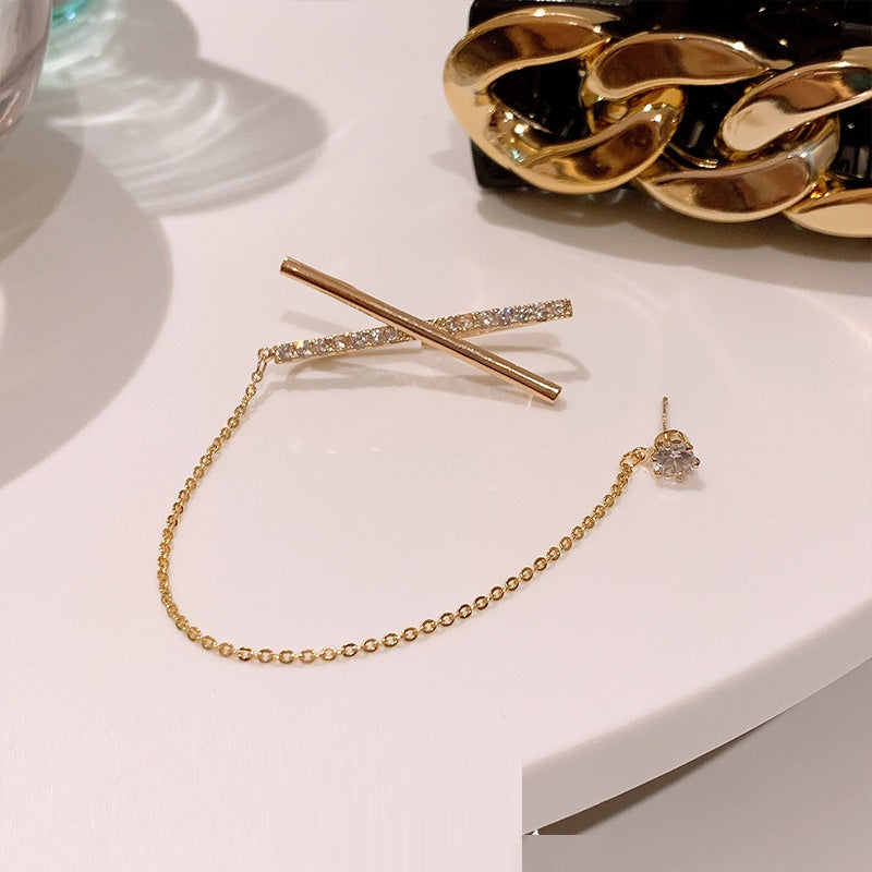 Pendientes de borla tipo brazalete de oreja francés con diseño de nicho