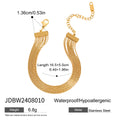 Pulsera Doble Multicapa de Acero Inoxidable Estilo Europeo y Americano