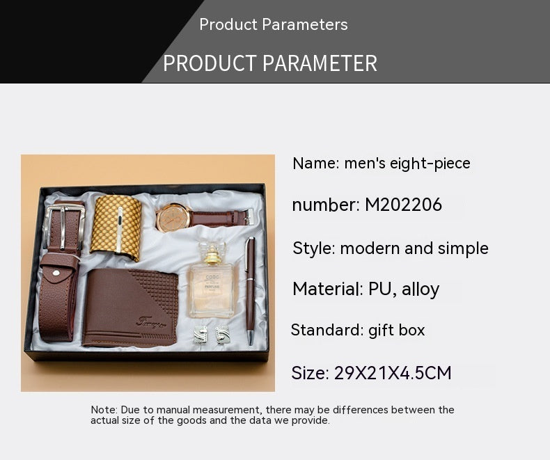 Herren-Acht-teiliges Set Geschenk Business Festival Praktisches Geschenk Anzug