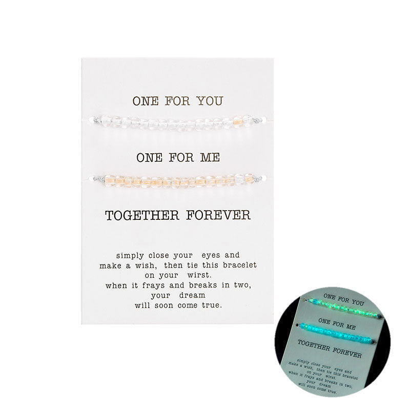 Fashion Personality Color Luminous Beads Bracelet