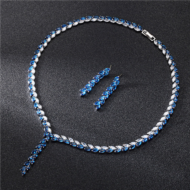 Braut Hochzeit Ohrringe Schmuck-Set Schmuck-Set