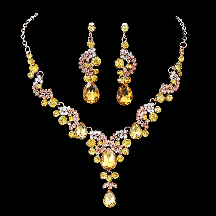Bridal beautiful Diamond Fashion Necklace Set