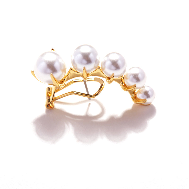 Pendientes con broche de Michel Lobe Wrap