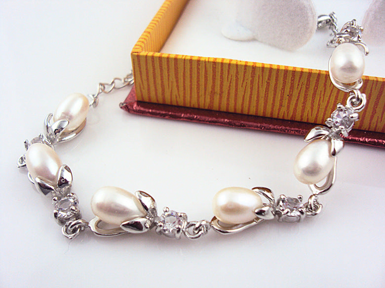 Pulsera de perlas joyería de perlas pulsera