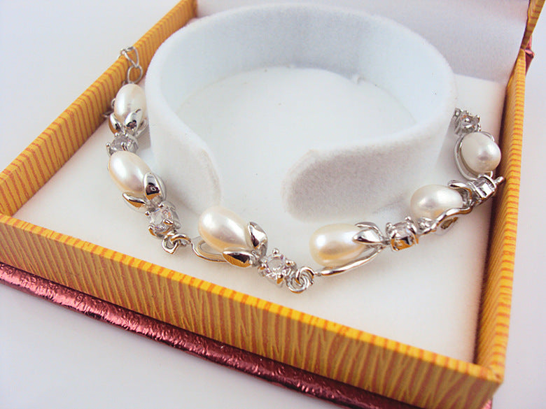 Pulsera de perlas joyería de perlas pulsera