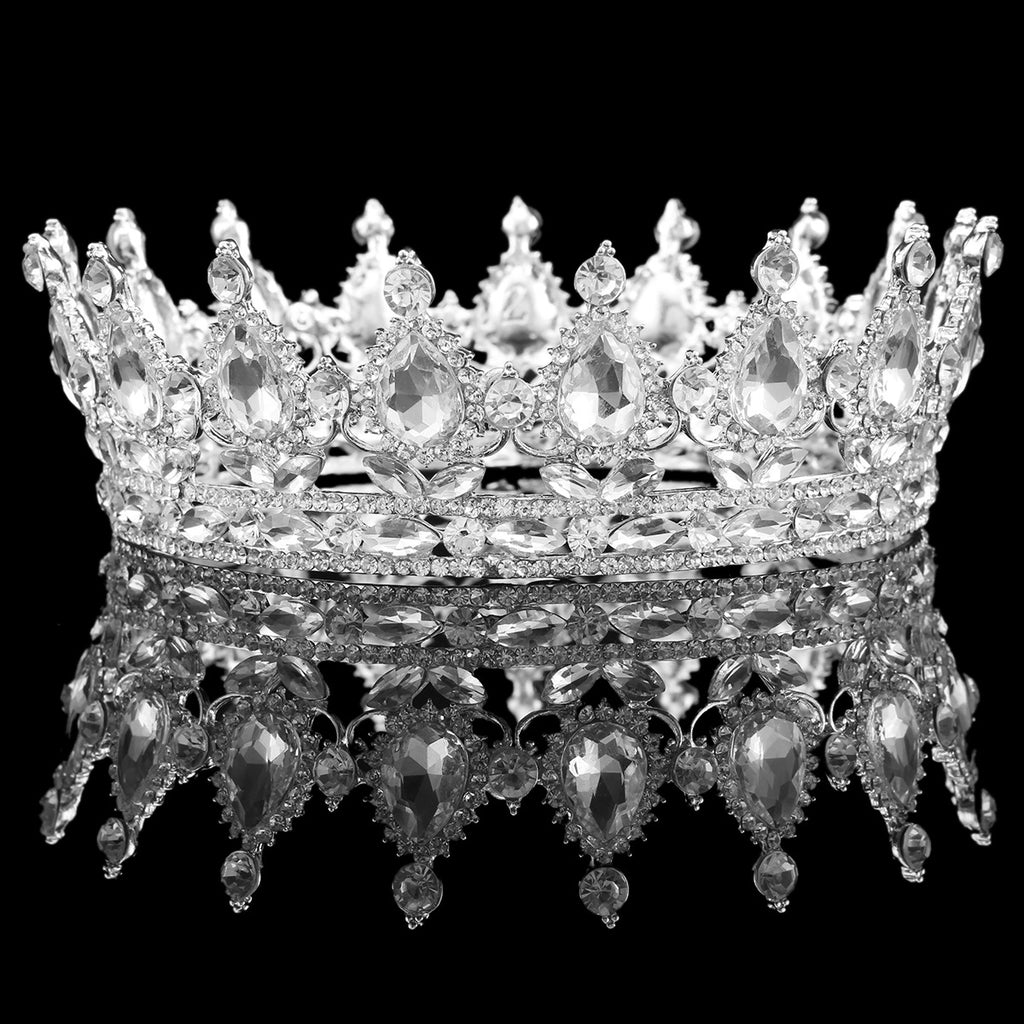 Barocke Brautkrone Kopfschmuck Strass-Haaraccessoires