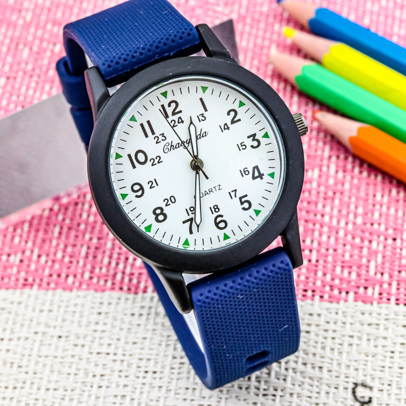 Reloj electrónico digital transparente impermeable de aguja luminosa