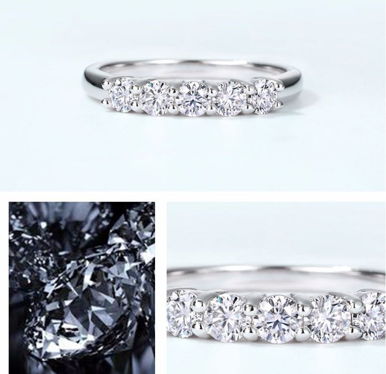 Anillo de moissanita para el Día de San Valentín de Tanabata