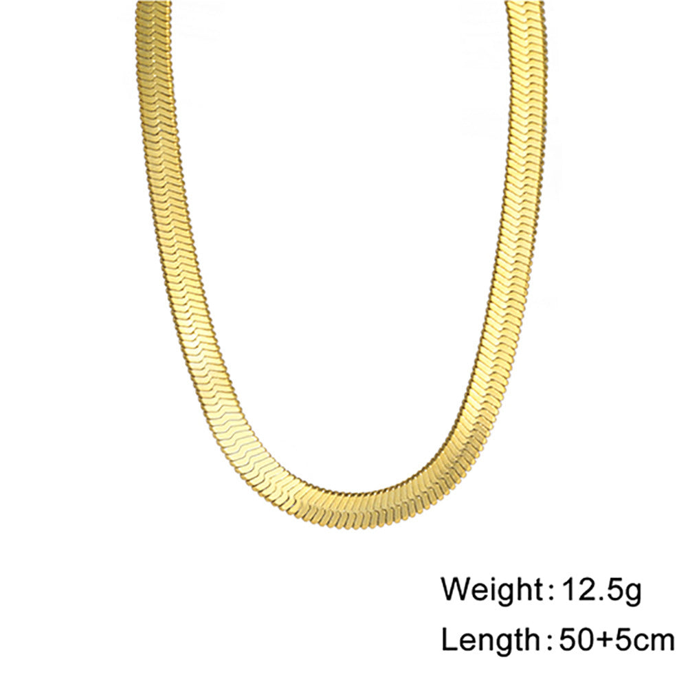 Beliebter Schlangenknochen-Edelstahl-Choker