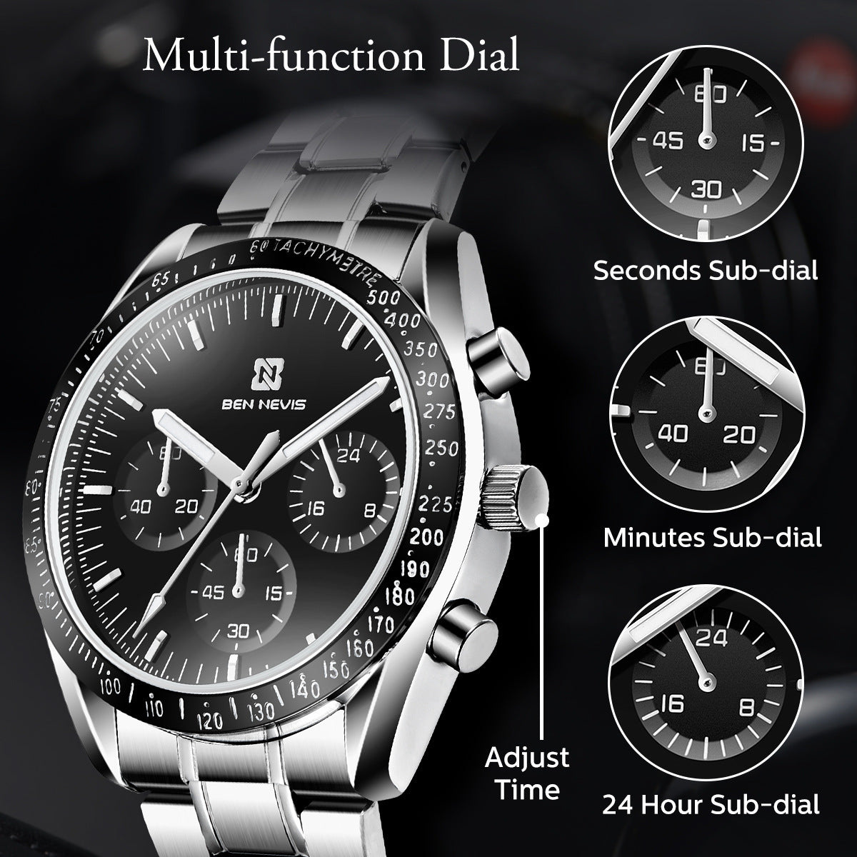Los relojes de cuarzo para hombre son multifuncionales