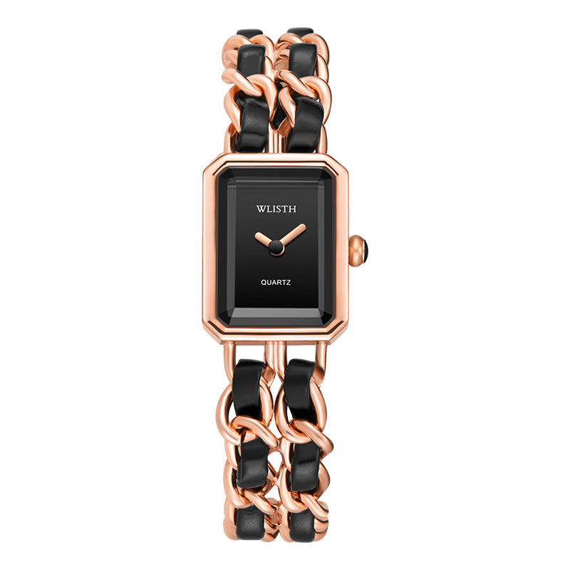 Reloj de Cuarzo Impermeable con Pulsera de Moda para Mujer