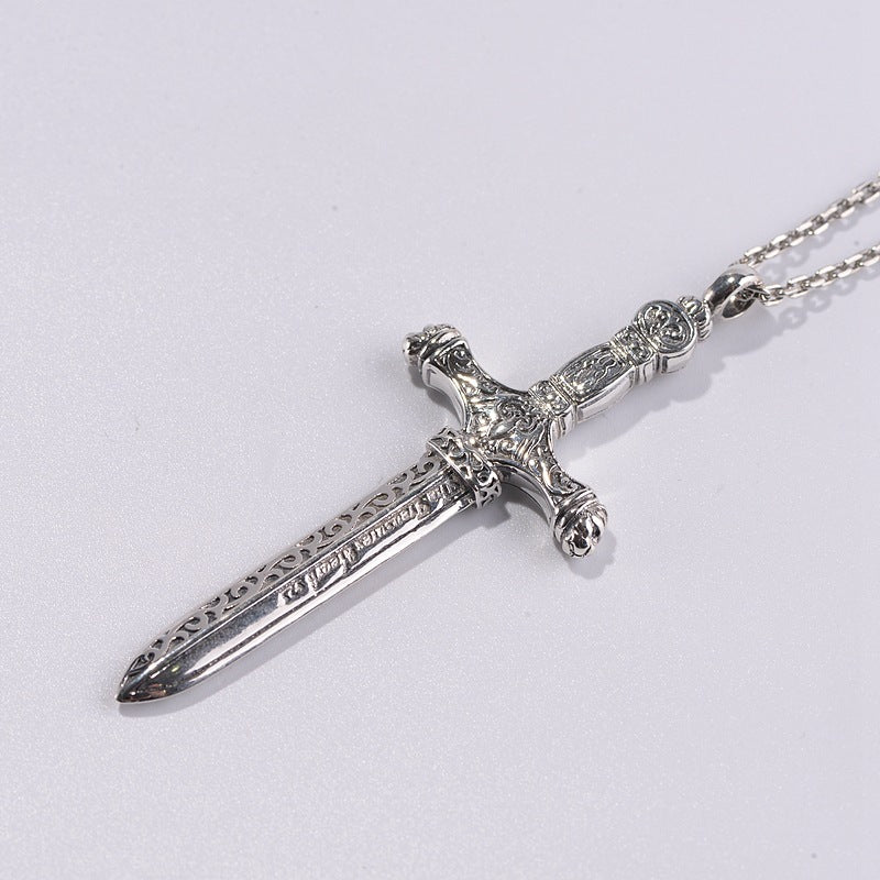 Silberner Vintage Thai Silberschmuck-Anhänger für Herren