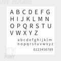 Tobillera personalizada de acero inoxidable 316L con letras del alfabeto inglés