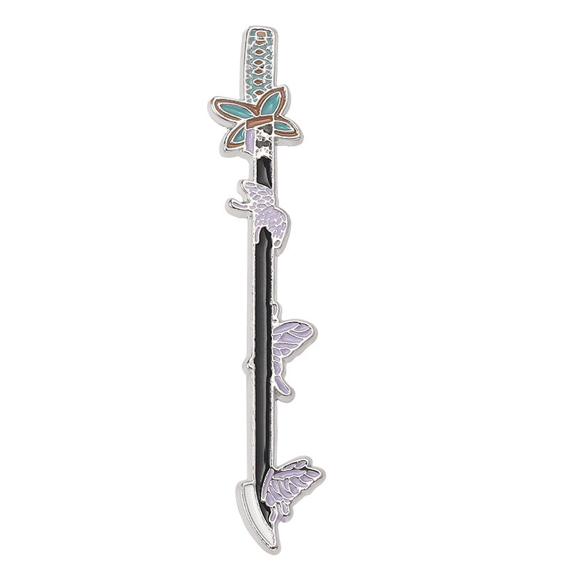 Broche liso de accesorios para ropa de armas