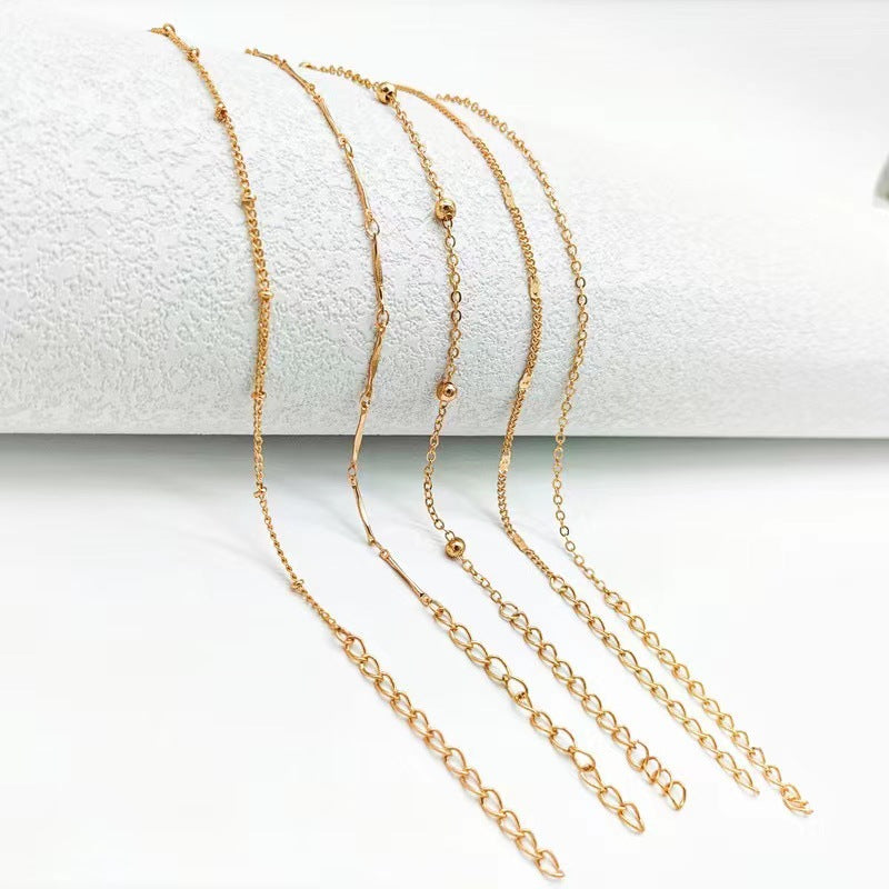 Tobilleras elegantes, sencillas y versátiles, combinación de 5 piezas
