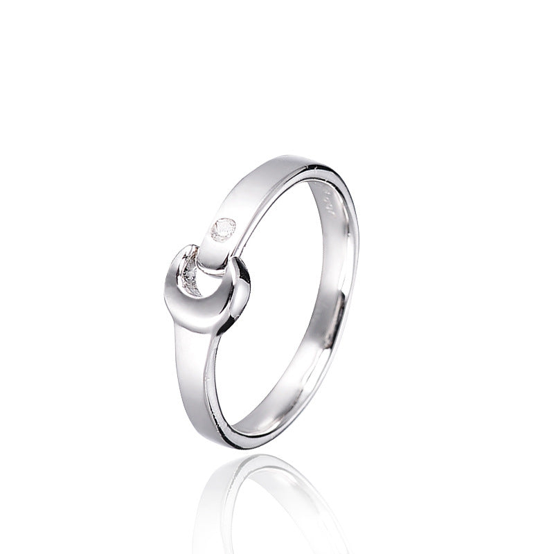 Anillo de pareja Regalo Tanabata Joyería Fabricante de Joyas de Plata