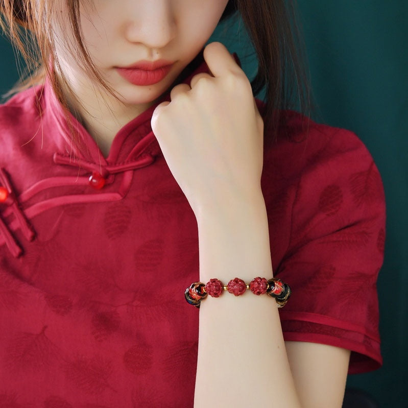 Glazed Bracelet Three-in-one Bracelet Rabbit Dragon Mouse Snake Horse Rabbit