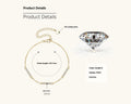 Women's Sterling Silver Simple Moissanite Bracelet