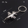 Personalized Creative Civil Aviation Fighter Model Keychain Pendant