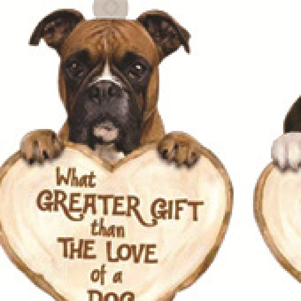 Llavero acrílico con diseño de perro enamorado