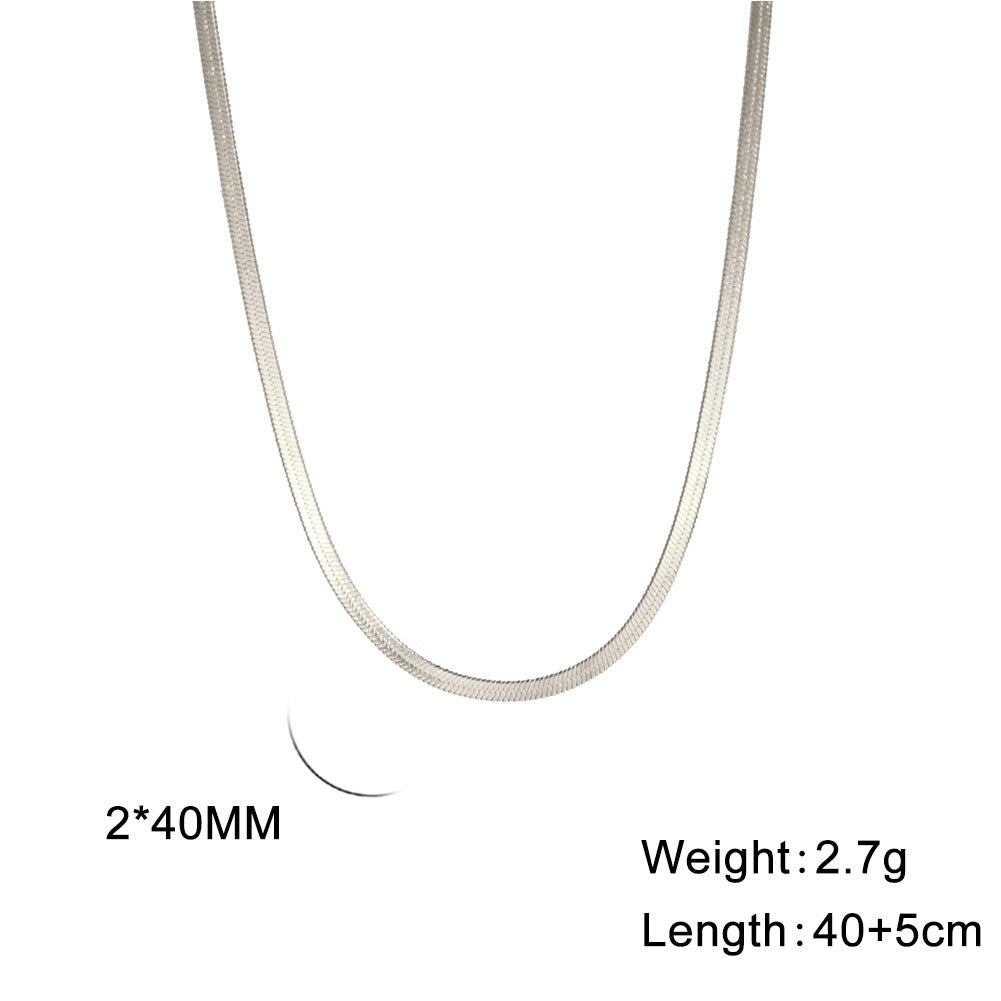 Beliebter Schlangenknochen-Edelstahl-Choker