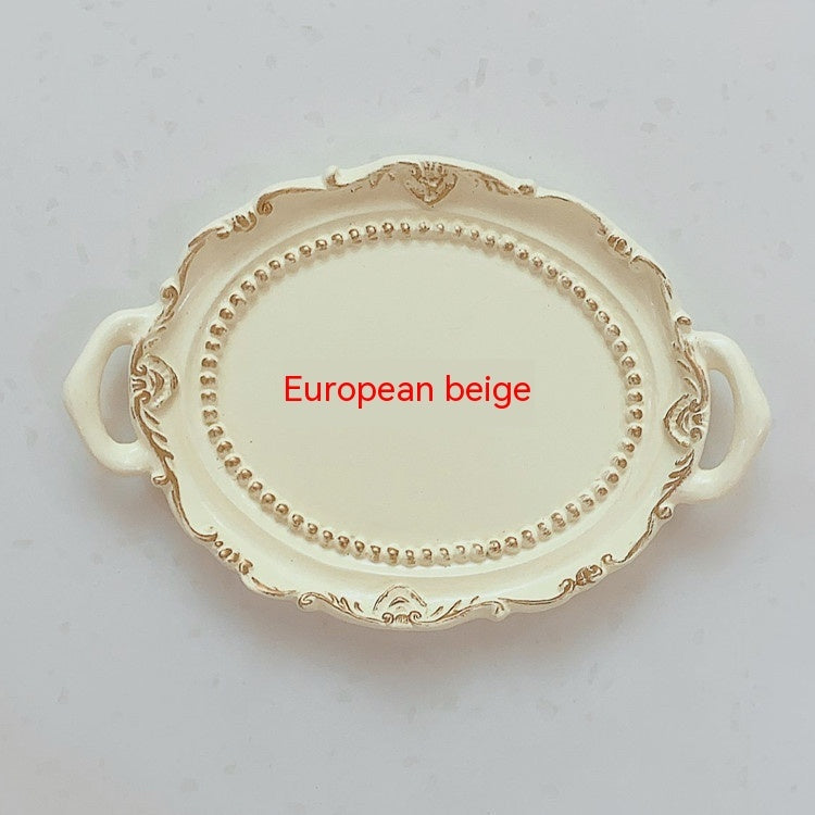 Kreativer Kerzenhalter aus Harz, Teller, Ohrringe, Halskette, Schmuck, Ornament