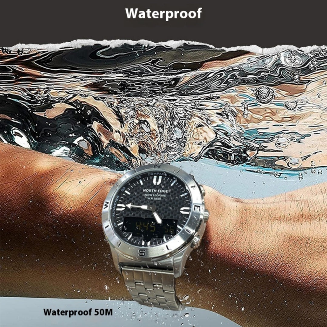 Outdoor Wasserdichte Uhr Höhenführung Smartwatch Multifunktions-Herrenarmbanduhr