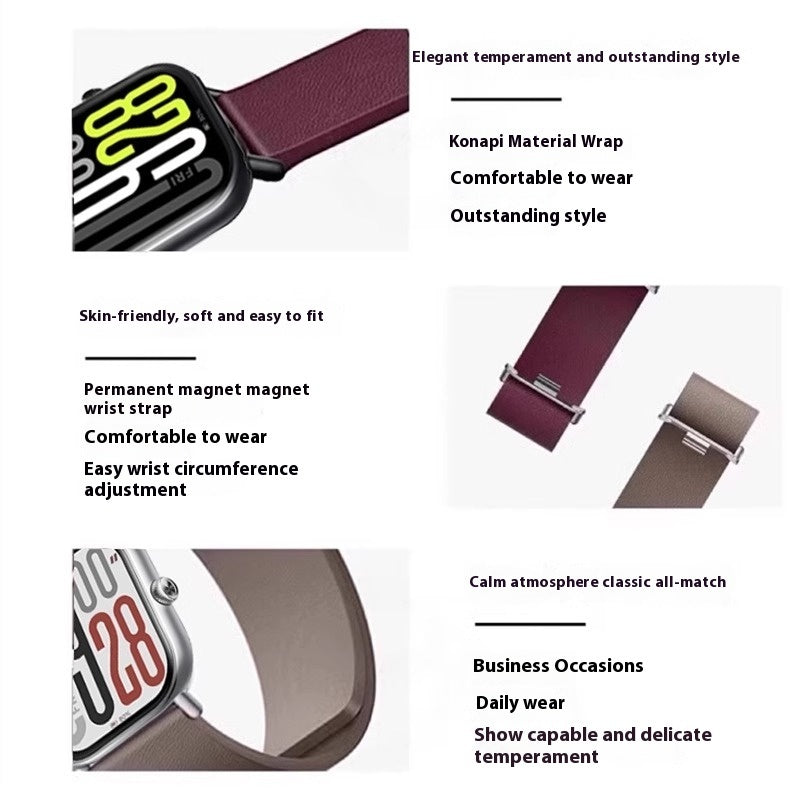Kona Leder Magnetisches Smart-Sportarmband