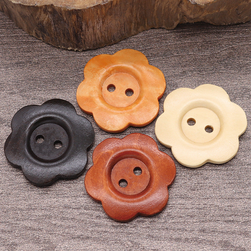 Natural Wooden Original Color Sweater Buttons