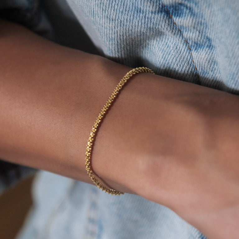 Pulsera de oro espumosa nueva de verano para mujer