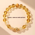 Regalo de pulsera de citrino natural de la montaña Putuo para damas