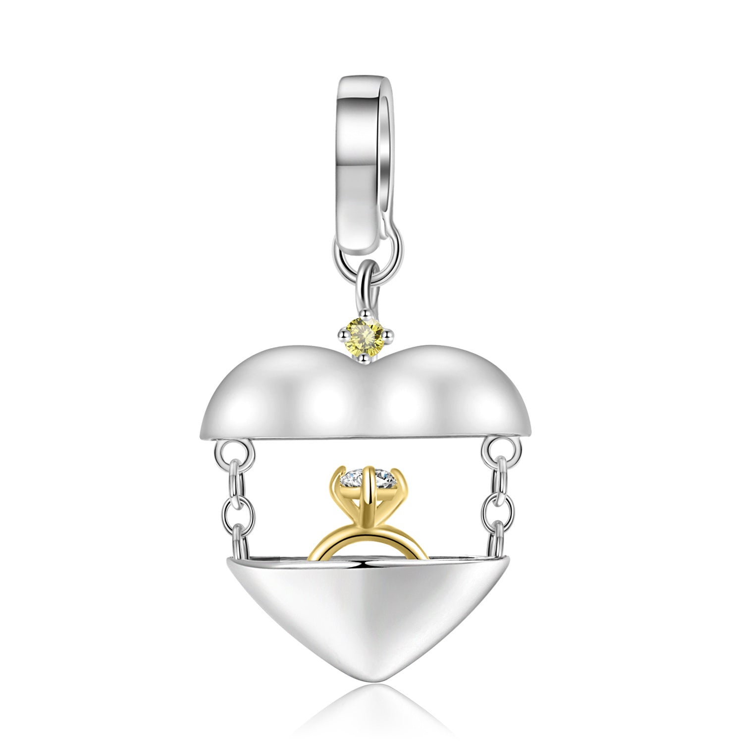 Armband aus Sterlingsilber mit Perlenanhänger