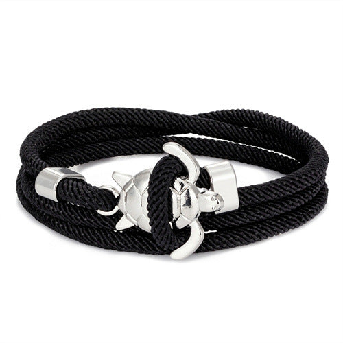 Pulsera de cuerda náutica ajustable de múltiples vueltas Serie Marina