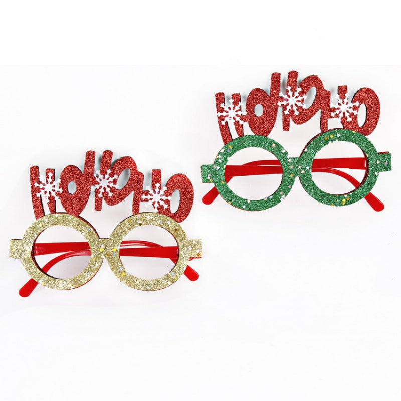 Weihnachtliche kreative Partybrille zum Verkleiden