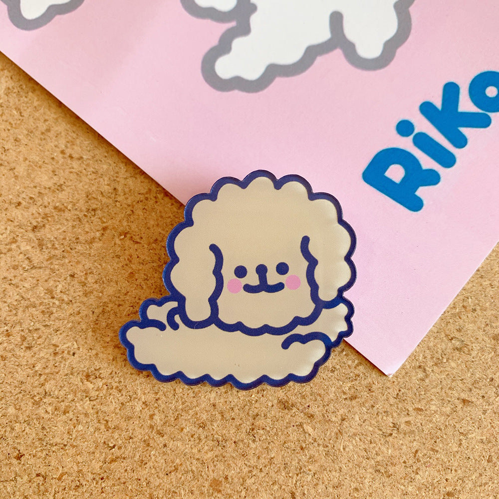 Pequeño broche de dibujos animados conejito lindo accesorios ropa bolso colgante insignia mujer