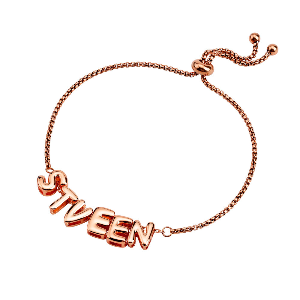 Letter Stretchable Bracelet 26 English Combination Wax Rope Bracelet