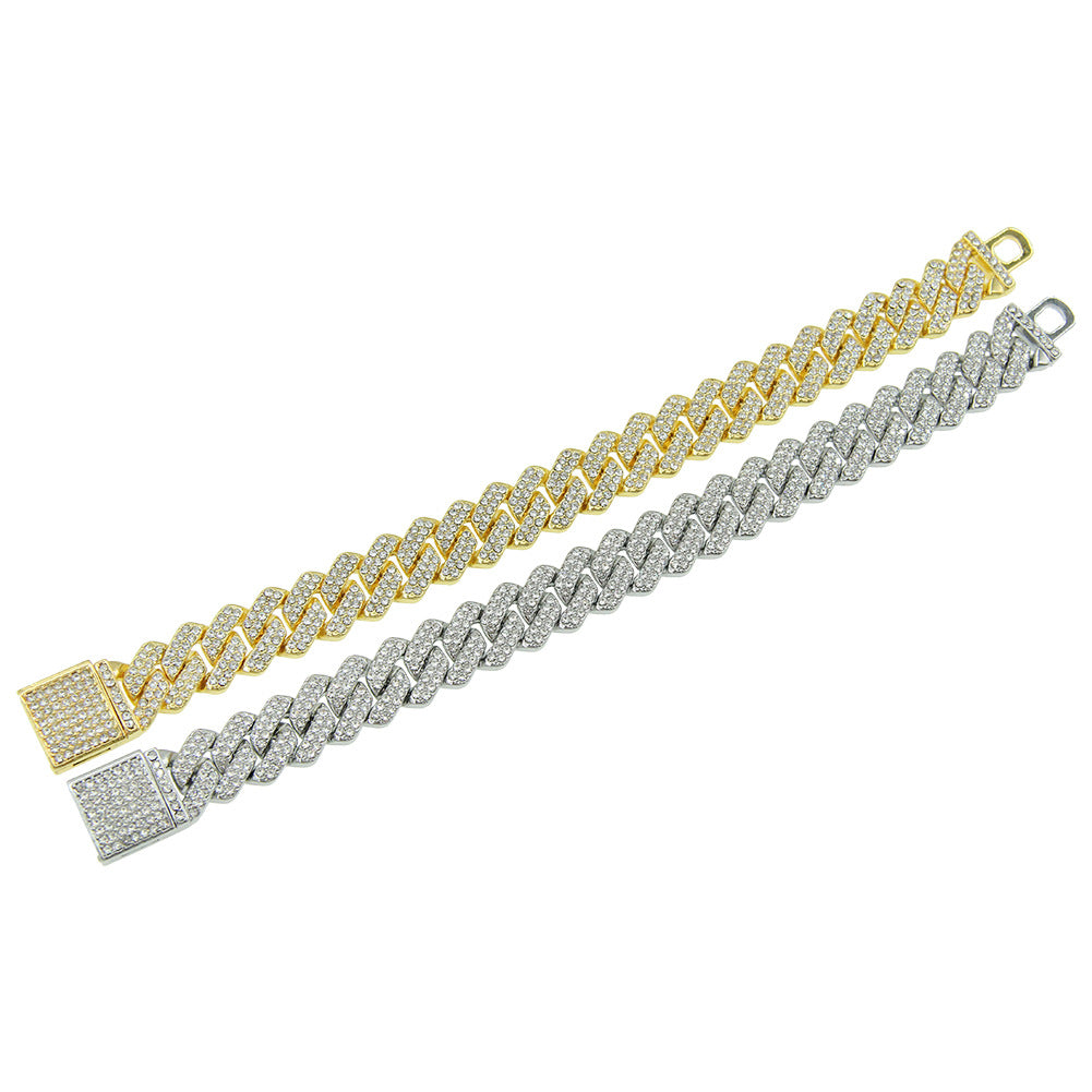 Herren Hip Hop Herrliche Diamant Diamant Cuban Gliederkette Halskette