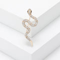 Korean Style Creative Rhinestone Snake Brooch Ins Fashion Simple Clothing Accessories Personality Alloy Animal Pin
