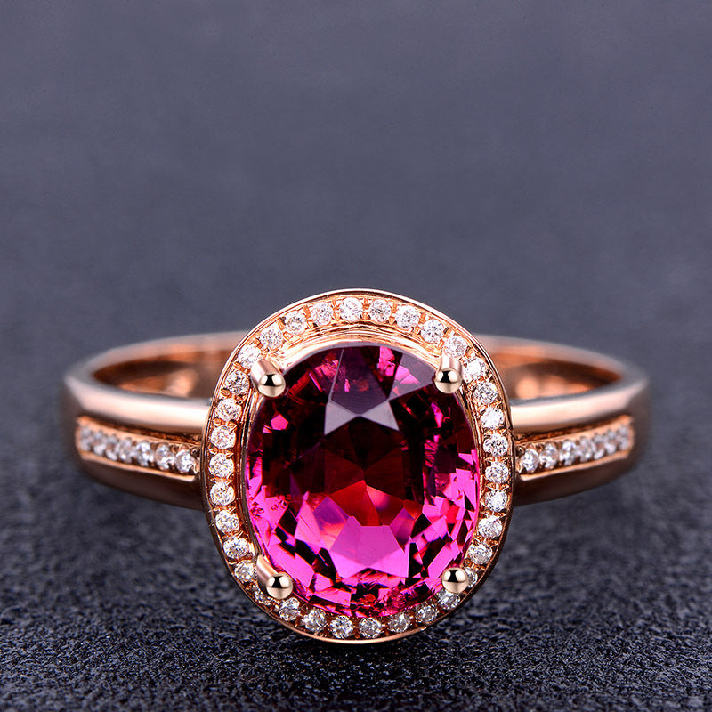 Ringe mit roten Rubinen, Edelsteinen und Diamanten